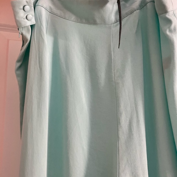 Mint Green Side Snap Wide Leg Pants - Picture 11 of 14